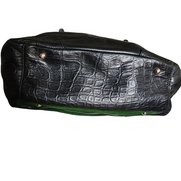 MARGOT CROCODILE PATTERN LEATHER HANDBAG/TOTE - Picture 9 of 11